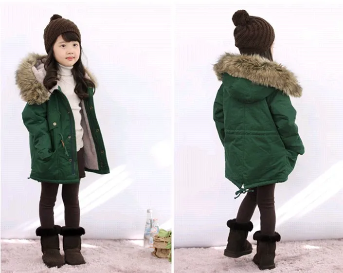 Children s Clothing New 2014 Winter Coat Lapel Jacket Plus Thick Velvet