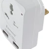 13A 250V 2 port USB power adaptor