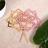 Gold Happy Birthday Cake Topper Acrylic Letter Gold Silver Cake Top Flag Decoration for Boy Birthday Party Wedding Supplies