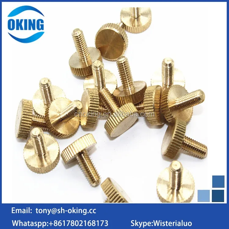 Slotted Knurled M3 Thumb Screw Brass Buy Thumb Screw,Slotted Knurled