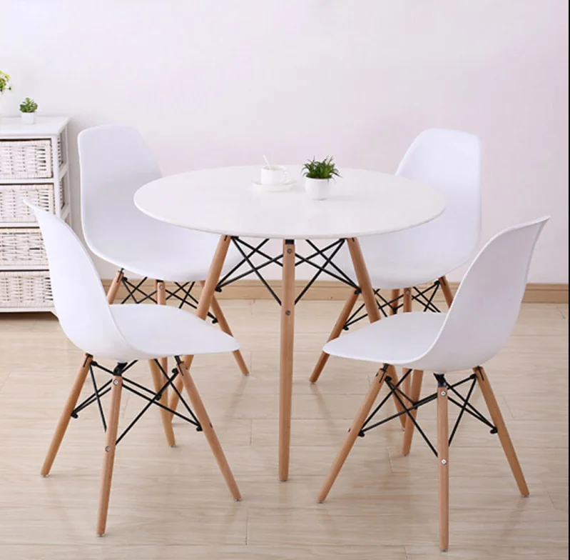 Стол Eames DSW 100 см. Стол Eames DSW 90 см. Комплект стульев для кухни DSW Style, 4 шт.. Стол Eames 80.