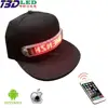led hats caps moving sign display for hats with bluetooth led cap sign panel