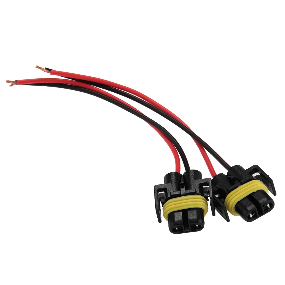 2 Hid Enon H11 H8 H9 Bulb Socket Wire Harness Power Cable Cord