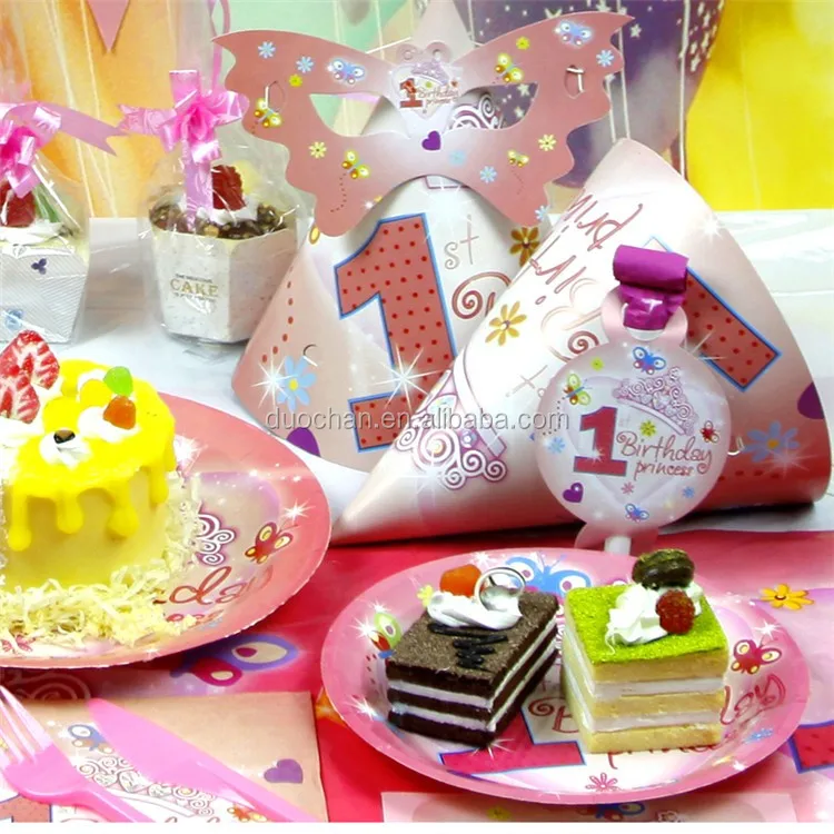 2018 Wholesale Paper Theme Birthday Party Supplies For Kids Buy