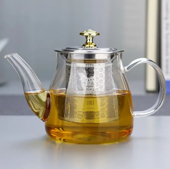 Handblown Clear High Borosilicate Small Glass Teapot With Infuser Buy