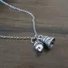 Peter and Wendy Acorn and Thimble Charm Necklace Jewelry Peter Pan Inspired Jewelry