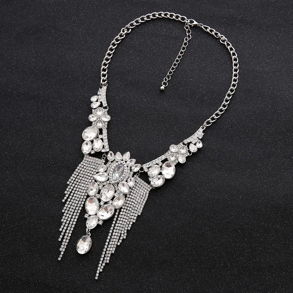 Luxury Diamond Necklace Ladies Evening Dress Necklaces N2258 Buy