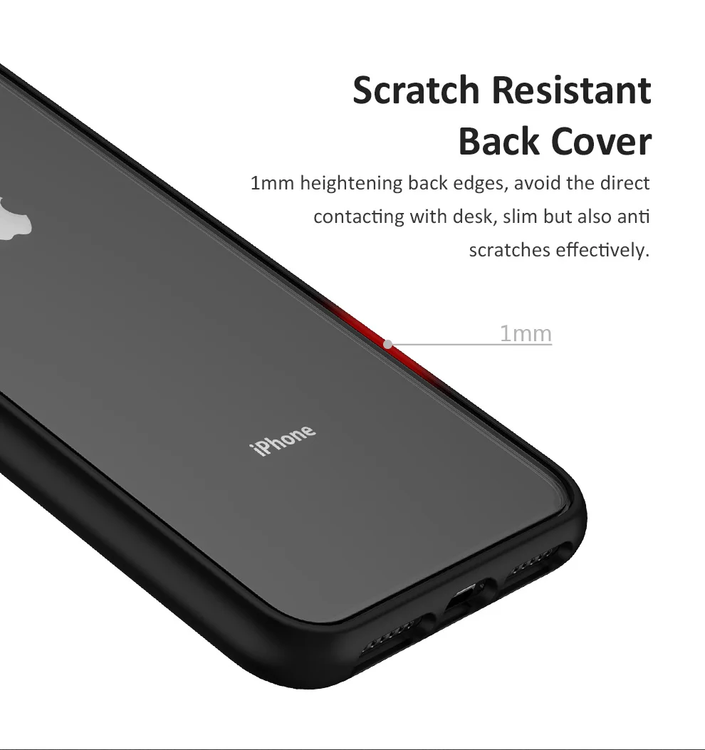 Military Grade SGS anti-drop mobile phone accessories shell for iPhone X Xs