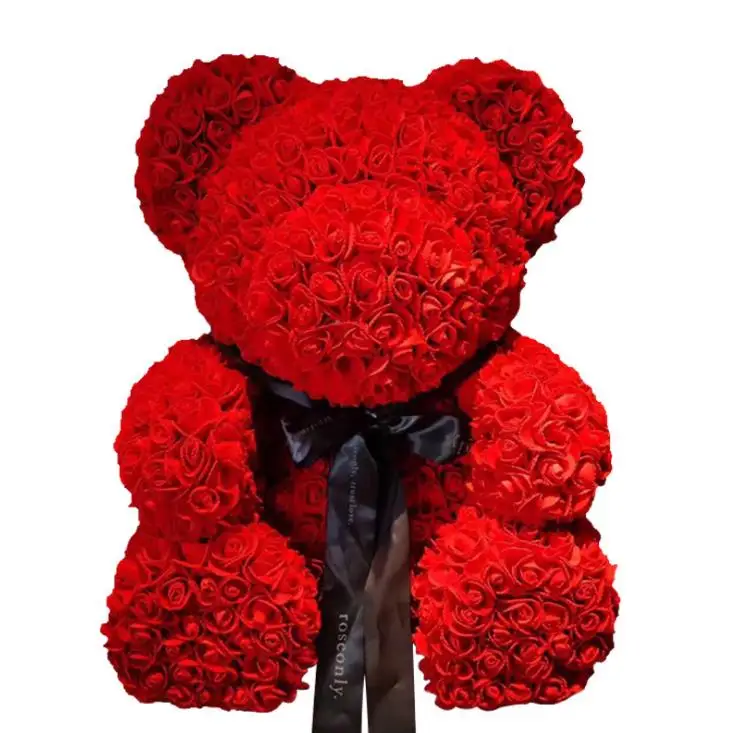 热卖人造泡沫泰迪玫瑰熊 70厘米玫瑰熊 - buy 70cm rose bear,red