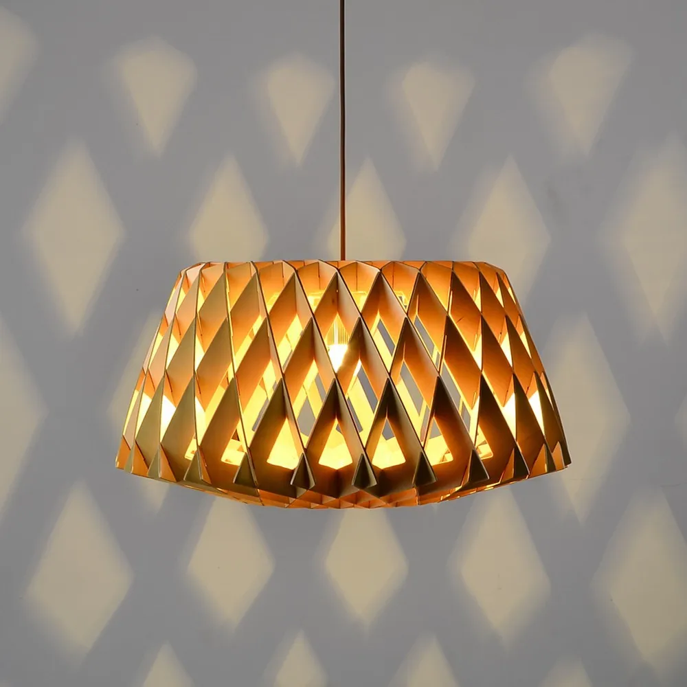 Houten hanglamp voor thuis plafond decoratie kroonluchters en ...
