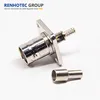 Crimp Open Window 4 Holes Flange Jack Conector BNC for Cable RG179