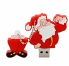 100% real capacity Christmas Gift USB Flash Drive64G Cartoon Santa Claus USB Drive USB 2.0 Flash Memory PenDrive