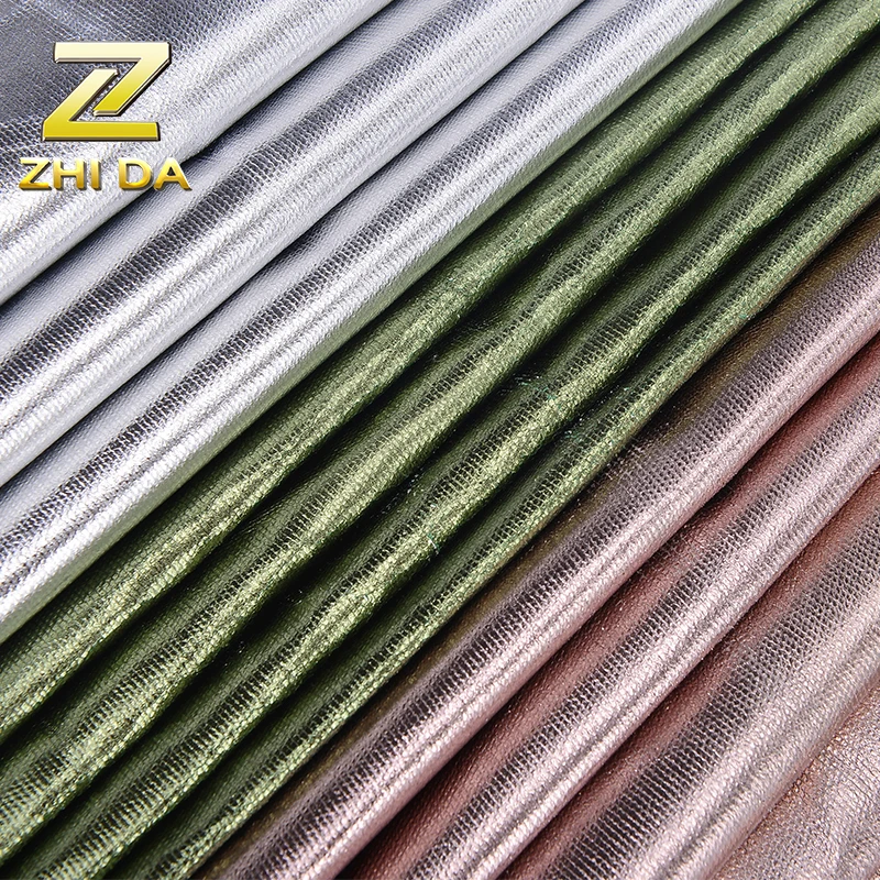 Source Fabric supplier china/metallic membrane metal film coated Martin Canvas  fabric for designer handbags on m.