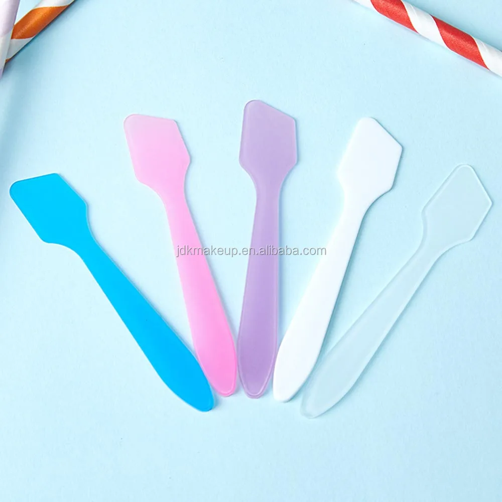 100 Pcs Pack Disposable Makeup Spatula Cosmetic Mask Spatula For Mixing
