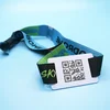HUAYUAN 13.56Mhz Smart Ticketing MIFARE Ultralight C Fabric RFID woven wristband