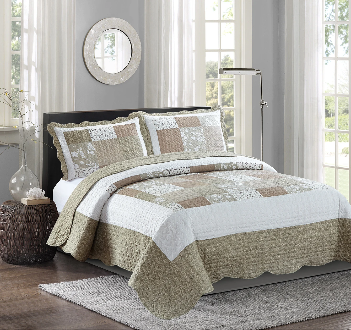 Polyester Filled Patchwork Microfiber Fabric Comforter Quilts Buy Polyester Filled Quilt