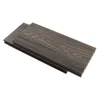 146*24 ce anti-uv economic hollow and grooved design garden exterior wpc wood plastic composite grooving decking flooring board