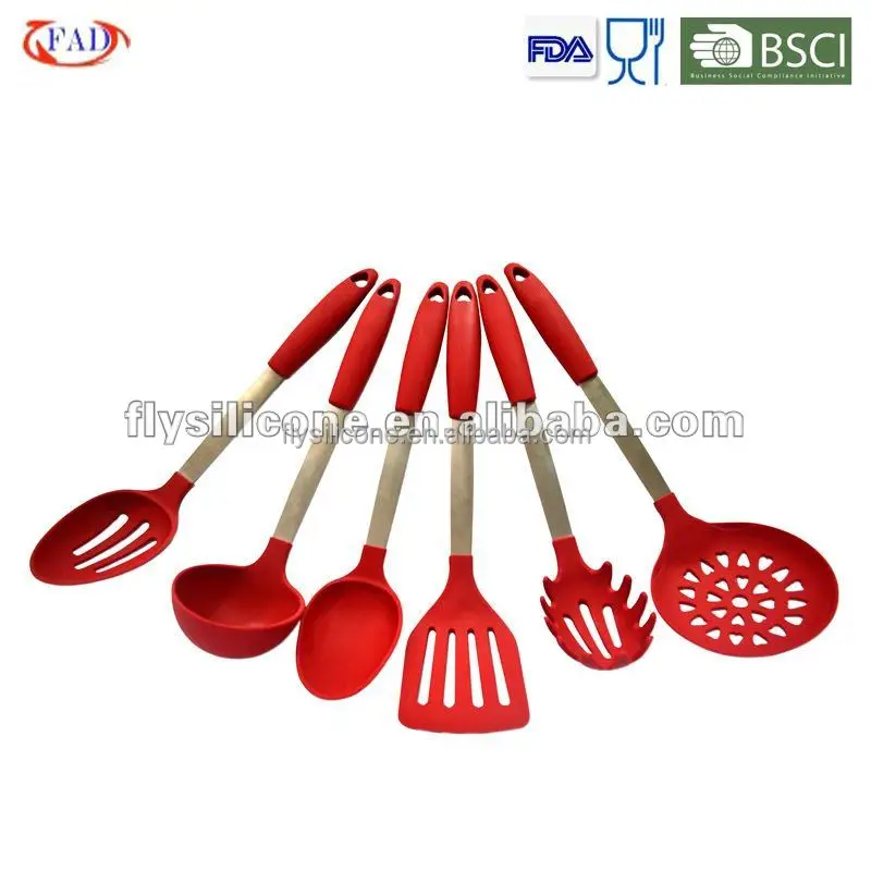 Set 6 Pcs Merah Dapur  Memasak Alat  Set Warna  warni  Anti 