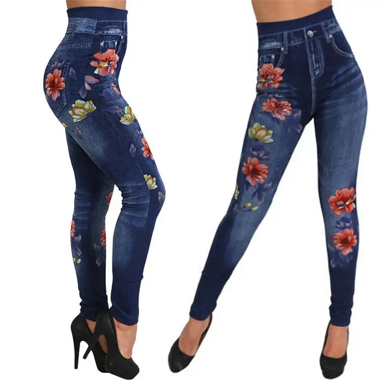 Tight Usa Women Xxx Pant Jeans With Flowers Hot Sell Close-fitting ...