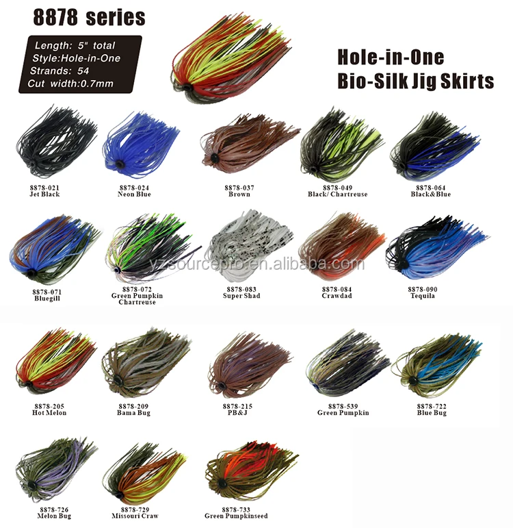 Bulk Silicone Squid Jig Skirts Material,Standard Banded Silicone Skirts