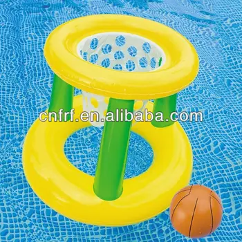 swimming pool floating basketball hoop