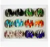 QUEENA 12pcs/lot Dream Spring Style Murano Glass Lampwork Ring Band Eternity Men Wedding Party Valentine Gift