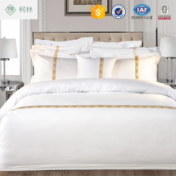 Custom New Style White Satin Hotel Bed Sheet Sets Hotel Bedding Buy