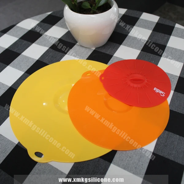 Reusable seal covers food safe storage suction instant silicone pot lid for pot, bowl, cup
