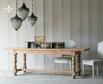 Antique Rustic Style Solid Wood French Dining Table Reproduction Furniture Antique Rustic Style Solid Wood French Dining Table Reproduction Furniture