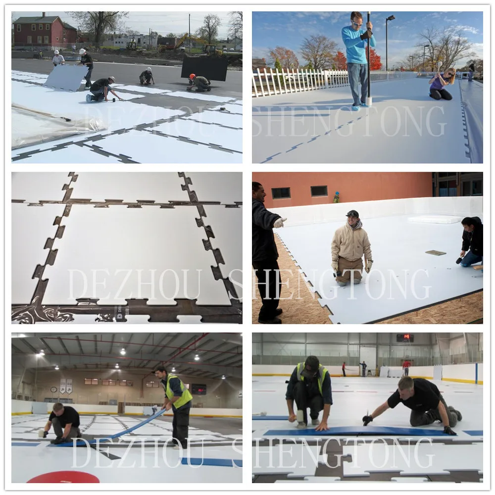 virgin material PE1000 UHMWPE sheet for rollar skating rink flooring