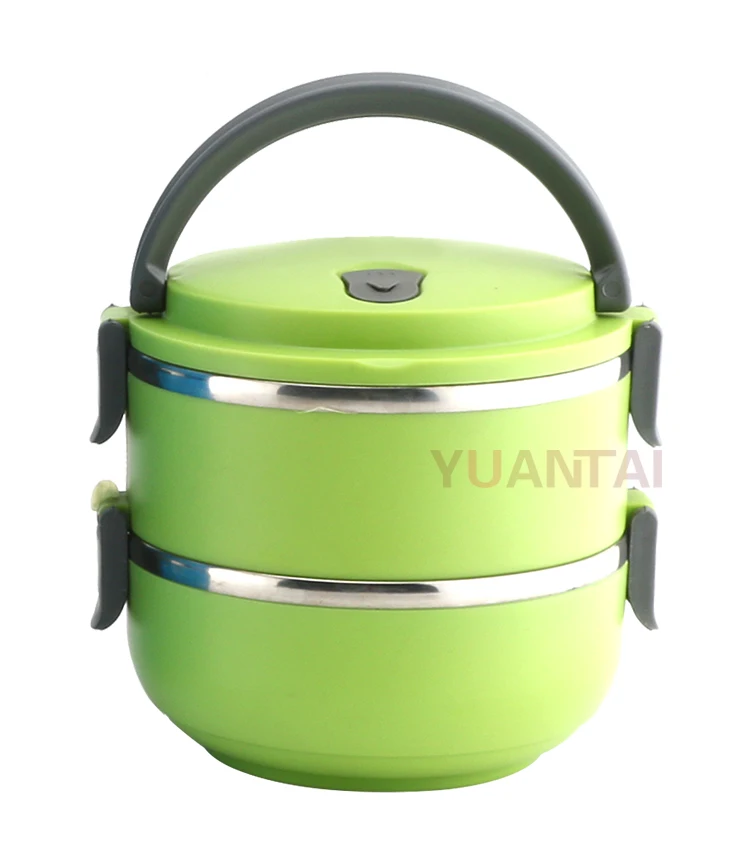 4 Layer Colored Stainless Steel Tiffin Lunch Box Tiffin Food Carrier