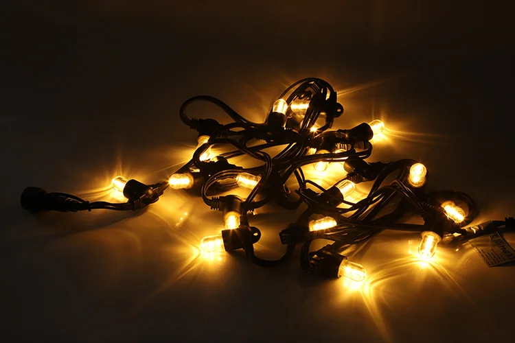 Vintage patio E14 low voltage outdoor warm white bulb string christmas led chain light