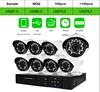 Weatherproof Safe KIT-2208 800TVL 8channel DVR Kits CCTV System 8CH DVR Kit Video Surveillance Home Security Camera System