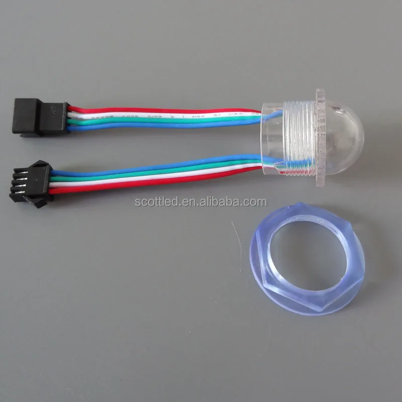 Amusement LED pixel point light Diameter 26mm 12V 3leds RGB WS2811; UCS1903; SM16703