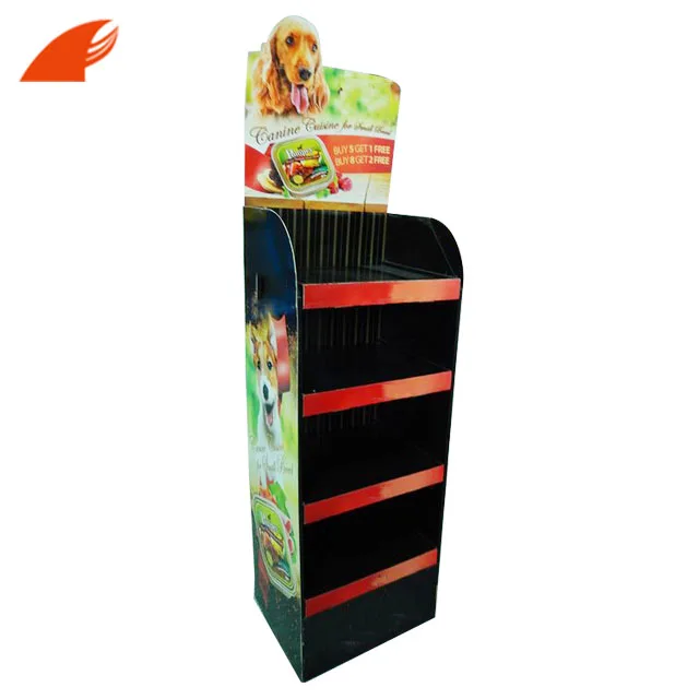 High Quality Cardboard Display Rack For Dog Food/treats/cat Litter