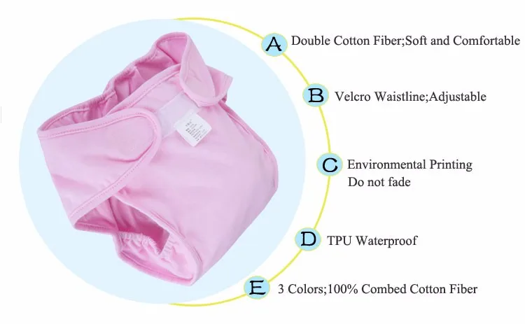 Baby Reusable Nappies Newborn Washable Cloth Diapers For Children ...