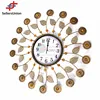 No1. yiwu exporting golden luxury wall clock large for home decoration commission agent wanted