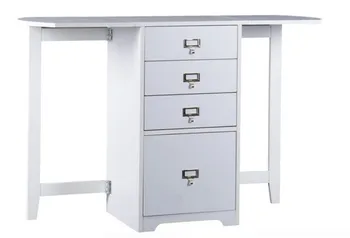 White Fold Out Organizer And Craft Desk Buy Folding Office Desk
