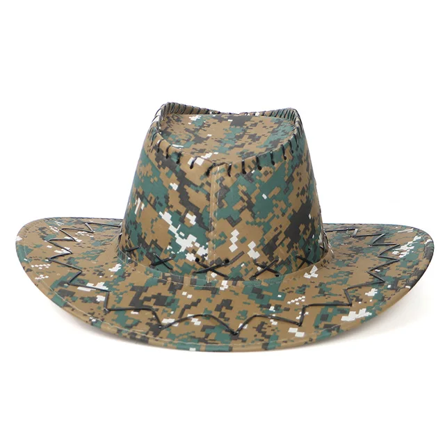 camouflage cowboy hat