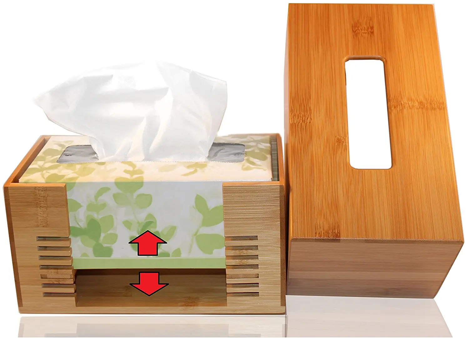 tissue box cover size
