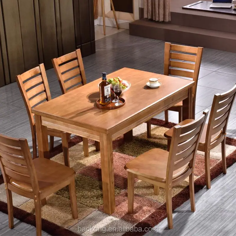 Solid Wood Cafe Furniture Dining Table And Chair Restaurant Tables Chairs Modern