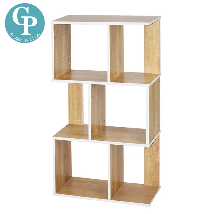 3 Layers Bookshelf With Branch Design For Home Office Use S Shaped