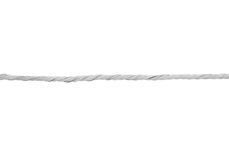 White Plastic Uv Resistance High Conductivity Electric Fence Poly Rope