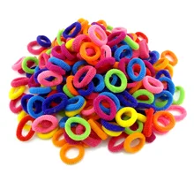Atacado 100 Pcs Colorido Criança Crianças Acessórios Titulares de Cabelo Faixa de Cabelo Elásticos de Borracha Bonito Das Mulheres Da Menina Encantos Tie Gum