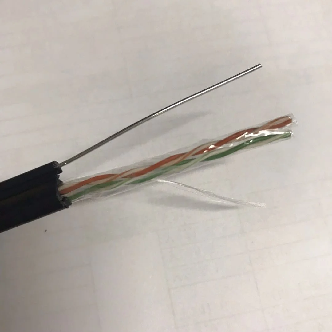 Outdoor Aerial 2 Twist Pair Telephone Cable With Messenger Wire Buy