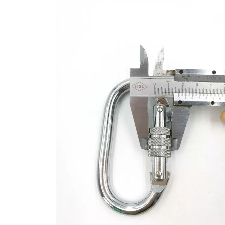 Classic Oval Aviation Aluminum Carabiner Zinc Plated Snap Hook for Climbing Use