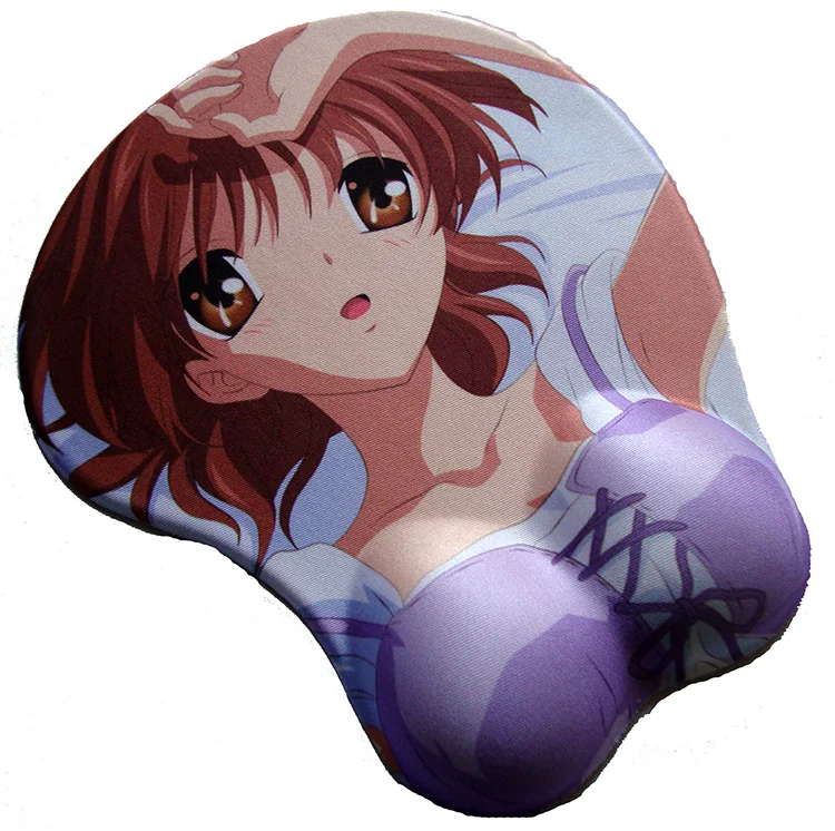 Custom Gaming Mouse Mat 3d Anime Cartoon Big Girl Boob Mama Gel De