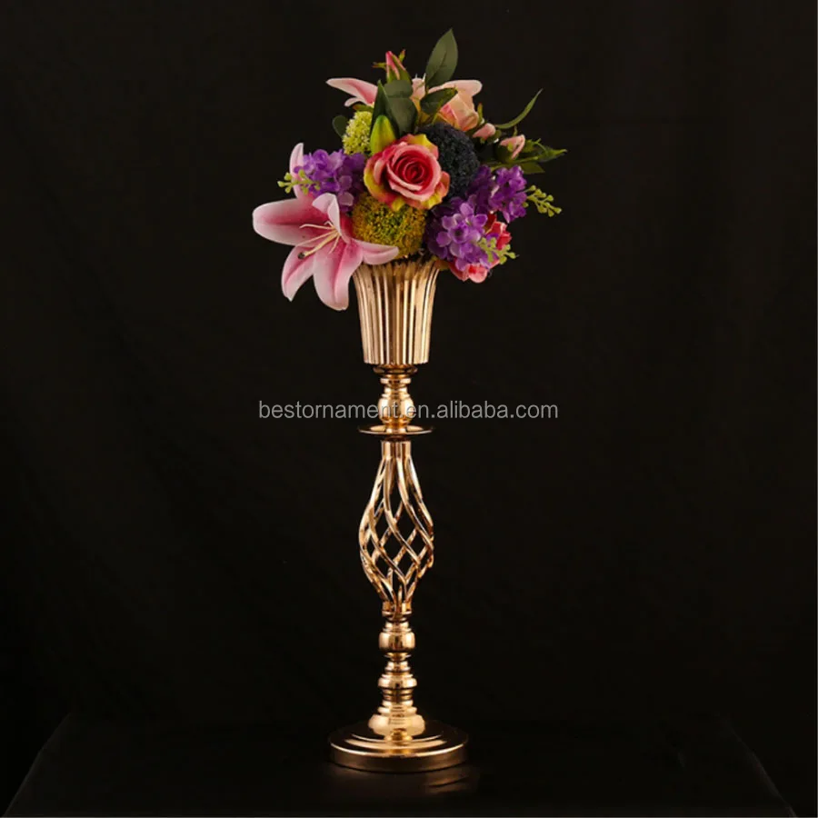 Hollow Flower Road Lead Wedding Flowers Vases Metal Flower Vase Buy Metal Flower Antique Vase