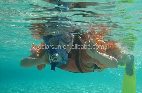 Anti-fog tempered glass snorkelling mask scuba diving dive snorkel