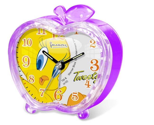 Lovely Cartoon Apple Shape Alarm Clock Buy Apple Sharp Bell Snooze Alarm Clock,Funny Alarm